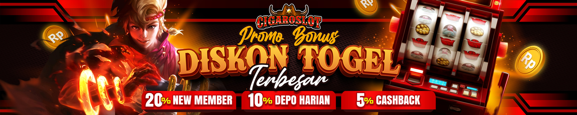 Bonus Cashback Mingguan 5% di CigaroSlot